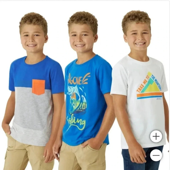 Eddie Bauer Youth 3-pack Tee 14/16 Large - Picture 2 of 7